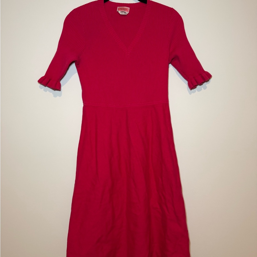 Kate Spade Pink Ribbed Knit Top